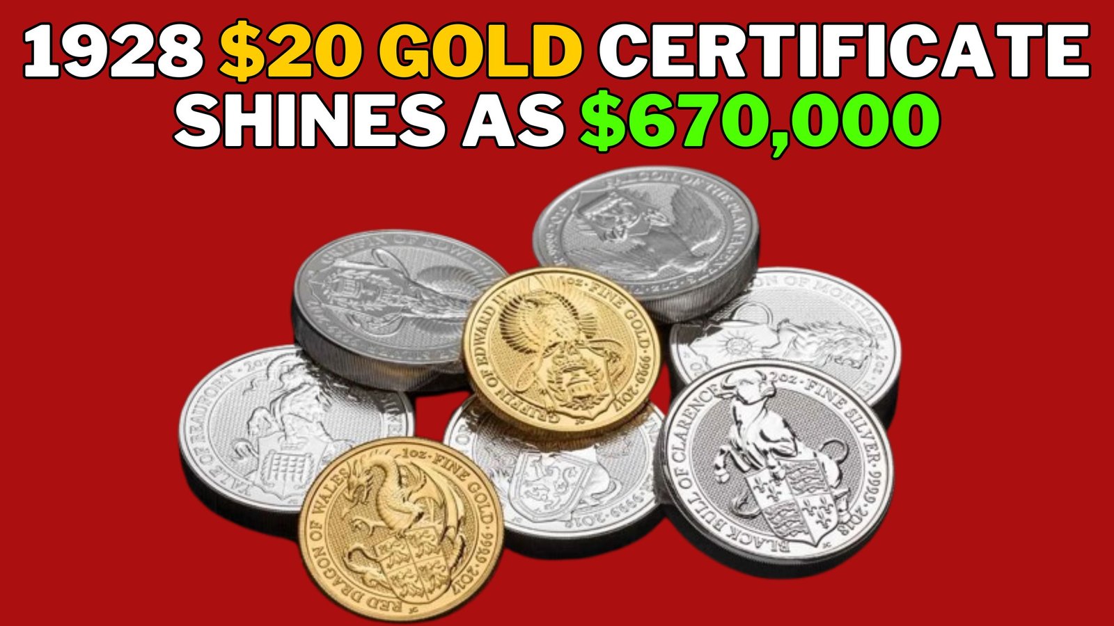 1928 $20 Gold Certificate Shines as $670,000 Auction Gem